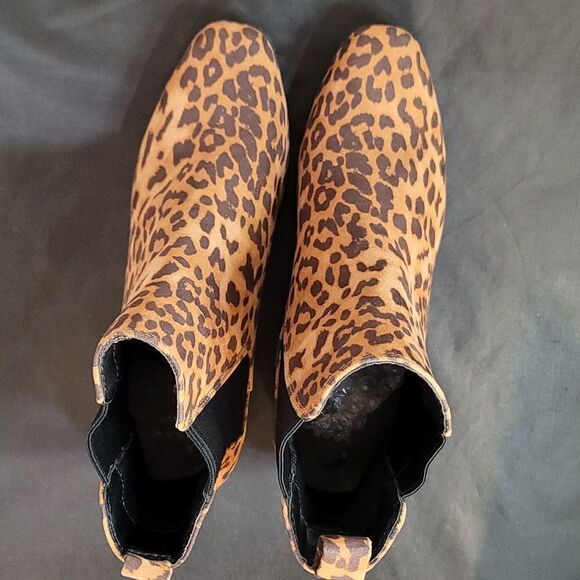 BRAND NEW NEW DAY FAUX SUEDE LEOPARD PRINT ANKLE BOOTS - Picture 13 of 15